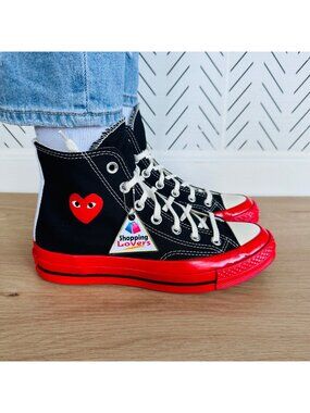 ⭐CONVERSE CDG Hearts Chuck 70 Comme des Garcons 11 Womens Shoes Sneakers A01793C
